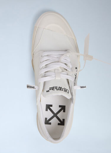 LN-CC® - Off-White: Vulcanized Undercut Sneakers - White Off-White Vulcanized Undercut Sneakers White ofw0162006