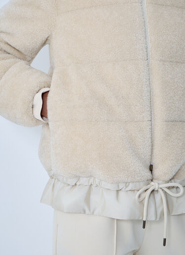 Moncler Cedre Teddy Down Jacket White mon0263008