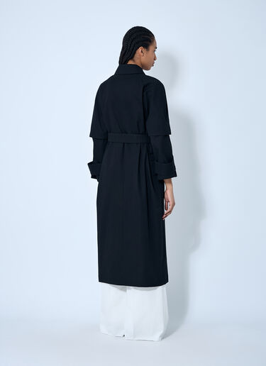 LN-CC® - Max Mara: Heavy-Duty Trench Coat - Black Max Mara Heavy-Duty Trench Coat Black max0260034