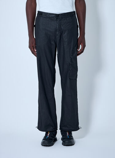 LN-CC® - Stone Island: Compass Patch Track Pants - Black Stone Island Compass Patch Track Pants Black sto0160019