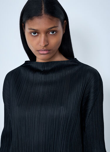 Pleats Please Issey Miyake 褶皱长袖连衣裙 黑色 plp0263004