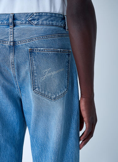 LN-CC® - Jacquemus: Le De-Nimes Droit Jeans - Blue Jacquemus Le De-Nimes Droit Jeans Blue jac0162014