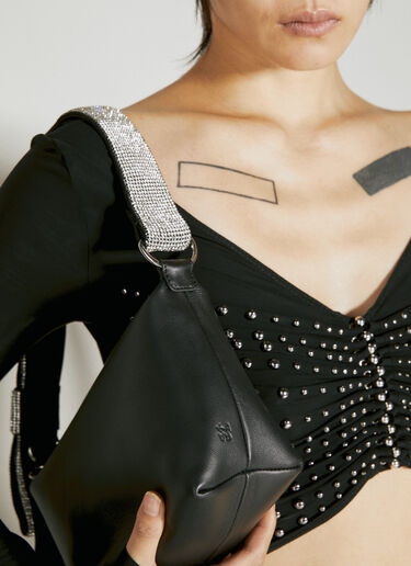 LN-CC® - KARA: Bow Pouch Shoulder Bag - Black KARA Bow Pouch Shoulder Bag Black kar0253008