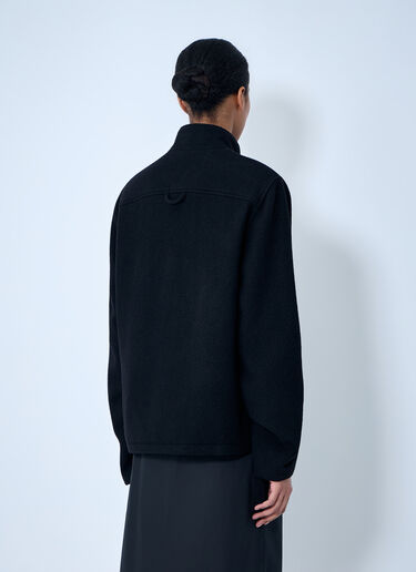 RIER Wool Zip-Up Jacket Black rrr0364003
