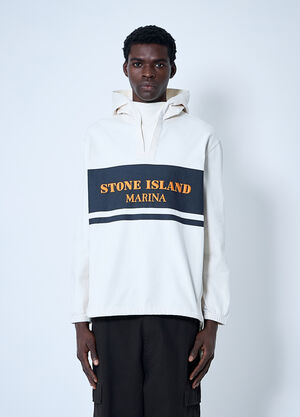 LN-CC® - Stone Island: Marina Hooded Sweatshirt - Beige Stone Island Marina Hooded Sweatshirt Beige sto0160044