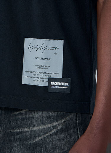 LN-CC® - Yohji Yamamoto: x Neighborhood Cotton T-Shirt - Black Yohji Yamamoto x Neighborhood Cotton T-Shirt Black yoy0164008