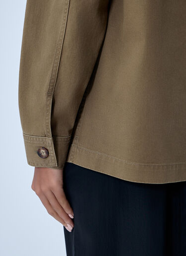 LN-CC® - Saint Laurent: Cotton Shirt - Brown Saint Laurent Cotton Shirt Brown sla0262005