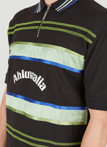LN-CC® - Ahluwalia Studio: Buke Short Sleeve Polo Shirt - Black Ahluwalia Studio Buke Short Sleeve Polo Shirt Black ahl0150003
