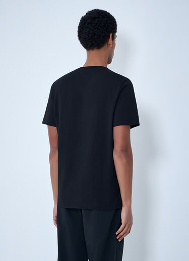 Moncler Logo Motif Cotton T-shirt Black mon0163036
