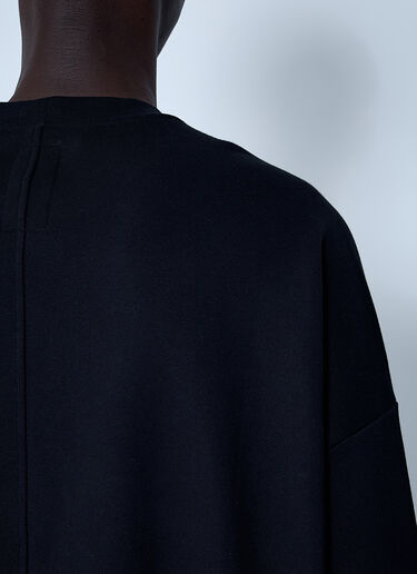 Rick Owens x Champion 텍스트 프린트 후드티셔츠  블랙 roc0161003