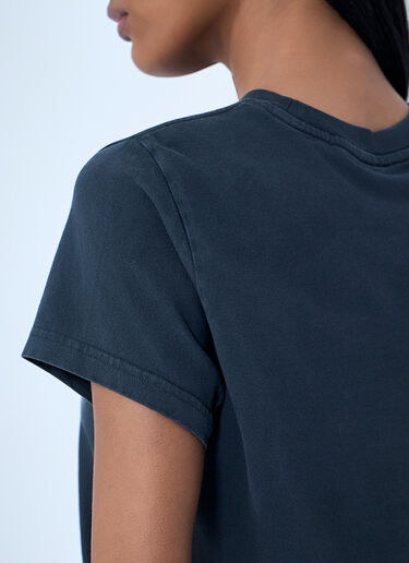 Alexander Wang コットンジャージー ロゴ Tシャツ ダークグレー awg0263016