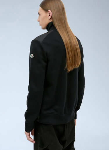 Moncler Padded Zip-Up Cardigan Black mon0157025