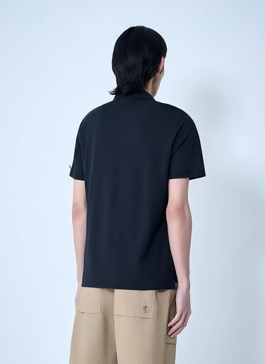 LN-CC® - Moncler Grenoble: Embroidered Logo Polo Shirt - Black Moncler Grenoble Embroidered Logo Polo Shirt Black mog0164007