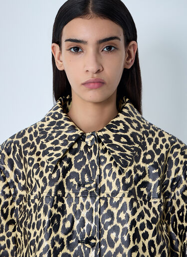 LN-CC® - Jil Sander: Leopard Print Jacket - Beige Jil Sander Leopard Print Jacket Beige jil0262006