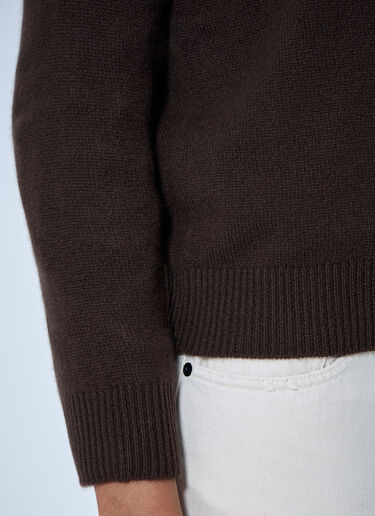 The Row Ovidia Cardigan Brown row0265004