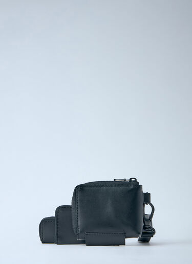 LIMI Feu Matte Steer Leather Three Layers Pouch Black lmf0264013