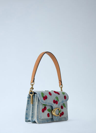 Coach Tabby Shoulder Bag 26 With Cherry Embroidery Blue coa0264025