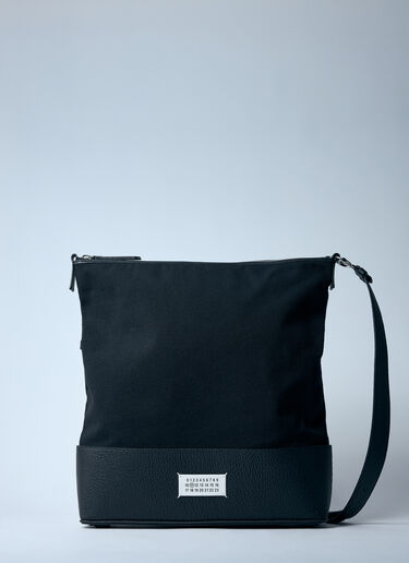 LN-CC® - Maison Margiela: 5AC Medium Hobo Crossbody Bag - Black Maison Margiela 5AC Medium Hobo Crossbody Bag Black mla0159015