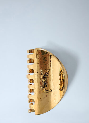 LN-CC® - Saint Laurent: Cassandre Claw Clip - Gold Saint Laurent Cassandre Claw Clip Gold sla0261128