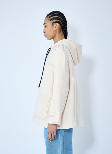LN-CC® - Marni: Wool-And-Cashmere Hooded Jacket - Beige Marni Wool-And-Cashmere Hooded Jacket Beige mni0259006