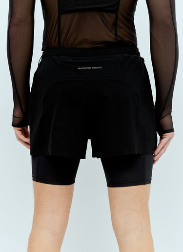 LN-CC® - RUNNING ORDER: Adasi 8 Double Liner Shorts - Black RUNNING ORDER Adasi 8 Double Liner Shorts Black run0356008