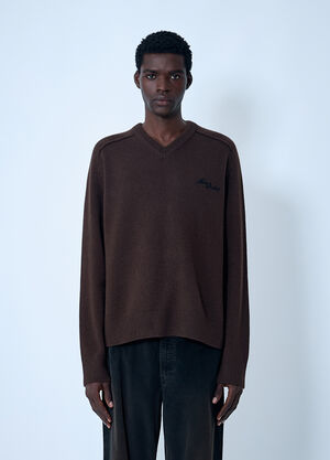 Acne Studios Wool Sweater Dark Brown acn0162002