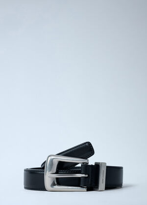 Saint Laurent Leather Belt Black sla0162050
