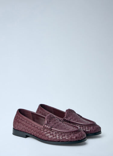 Bottega Veneta Silenzio Loafers Burgundy bov0264036