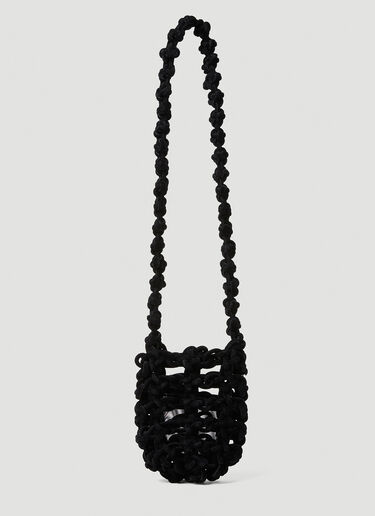 LN-CC® - KARA: Knot Tech Pouch Shoulder Bag - Black KARA Knot Tech Pouch Shoulder Bag Black kar0251011