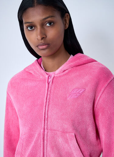 Alexander Wang Logo Motif Zip-Up Sweatshirt White awg0261031