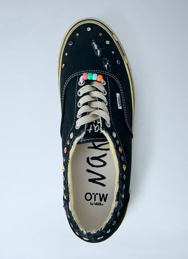 LN-CC® - OTW by VANS by Satoshi Nakamoto: OTW Era 95 Lucky Charm Sneakers - Black OTW by VANS by Satoshi Nakamoto OTW Era 95 Lucky Charm Sneakers Black otk0364001