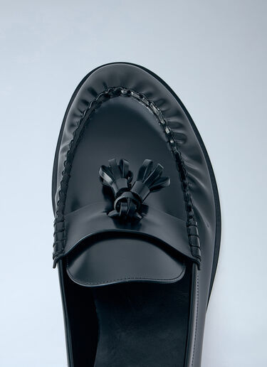 LN-CC® - The Row: Leather Loafers - Black The Row Leather Loafers Black row0164012
