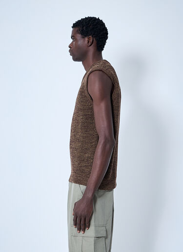 Noah Twisted Yarn Sweater Vest Brown noa0160019