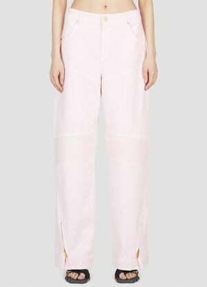 LN-CC® - Blumarine: Biker Jeans - Pink Blumarine Biker Jeans Pink blm0252039