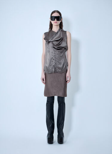 LN-CC® - Rick Owens: Island Top - Grey Rick Owens Island Top Grey ric0263010