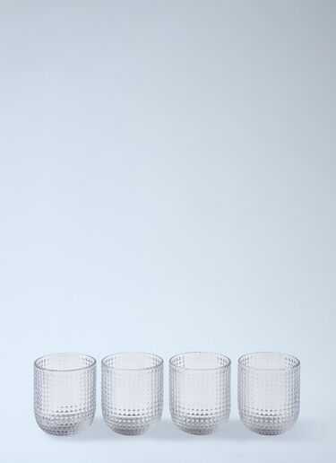 LN-CC® - POLSPOTTEN: Set Of Four Rooftop Tumblers - Clear POLSPOTTEN Set Of Four Rooftop Tumblers Clear wps0691979