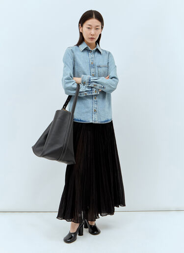 LN-CC® - TOTEME: Petite Denim Shirt - Blue TOTEME Petite Denim Shirt Blue tot0257026