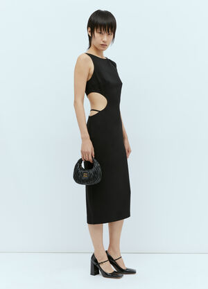 St. Agni Arc Cut-Out Dress Black sta0255003