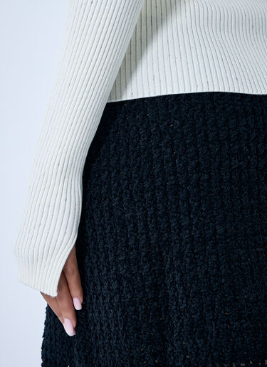 LN-CC® - GANNI: Sequin Polo Sweater - Cream GANNI Sequin Polo Sweater Cream gan0263012