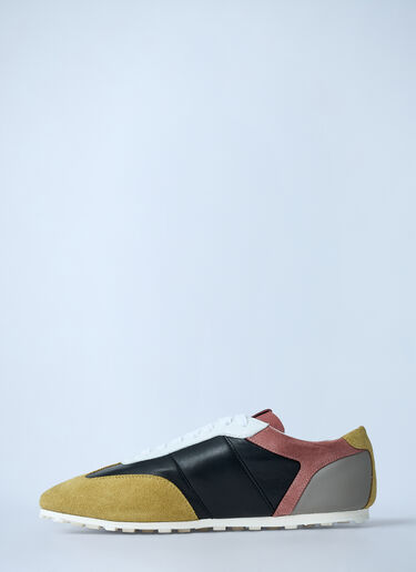 LN-CC® - Marni: Softy Soccer Leather Sneakers - Green Marni Softy Soccer Leather Sneakers Green mni0262008