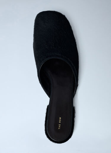 LN-CC® - The Row: Penelope Mules - Black The Row Penelope Mules Black row0262031