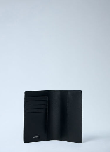 LN-CC® - Balenciaga: Grain Leather Passport Holder - Black Balenciaga Grain Leather Passport Holder Black bal0162017