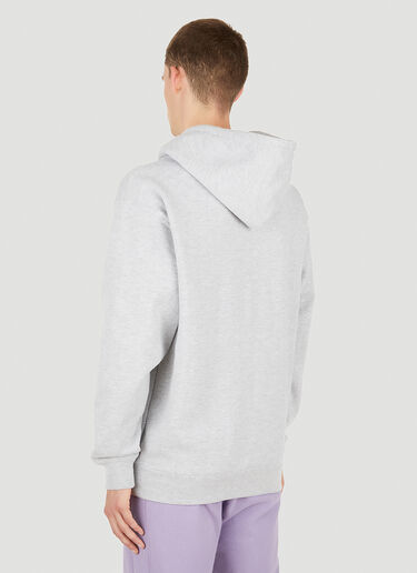 Saintwoods グラフィックプリントフード付きスウェットシャツ グレー swo0149007