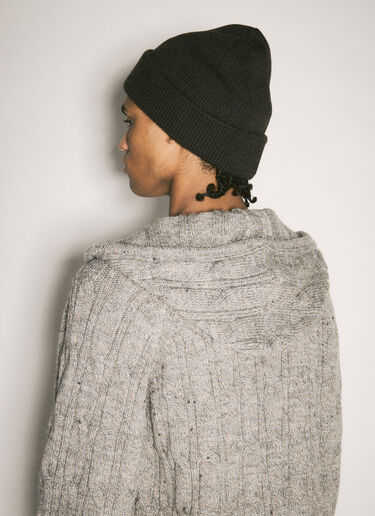 Our Legacy Wool Knit Beanie Hat Grey our0358011