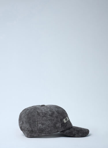 LN-CC® - Rick Owens DRKSHDW: Embroidered Baseball Cap - Grey Rick Owens DRKSHDW Embroidered Baseball Cap Grey drk0162020