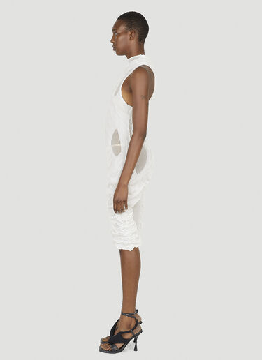 LN-CC® - DI PETSA: Wet Look Mini Dress - White DI PETSA Wet Look Mini Dress White dip0250001
