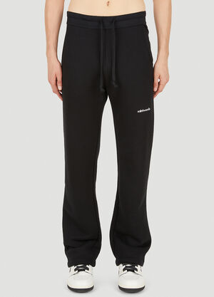 LN-CC® - Saintwoods: Logo Embroidery Track Pants - Black Saintwoods Logo Embroidery Track Pants Black swo0149001