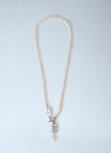 LN-CC® - Vivienne Westwood: Celestia Small Pendant Necklace - Silver Vivienne Westwood Celestia Small Pendant Necklace Silver vvw0264026