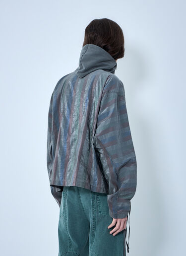 LN-CC® - LUEDER: Metamorphasis Windbreaker Sweatshirt - Brown LUEDER Metamorphasis Windbreaker Sweatshirt Brown ldr0364005