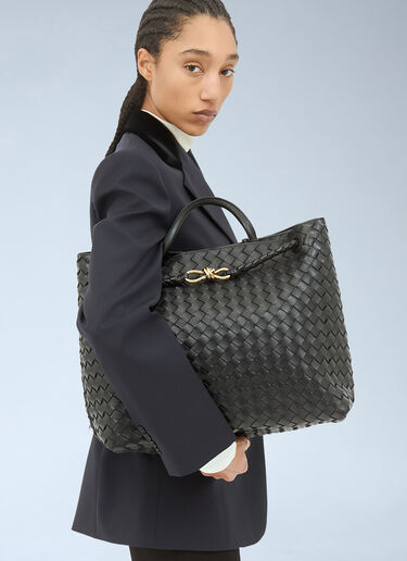 LN-CC® - Bottega Veneta: Large Andiamo Handbag - Black Bottega Veneta Large Andiamo Handbag Black bov0257053
